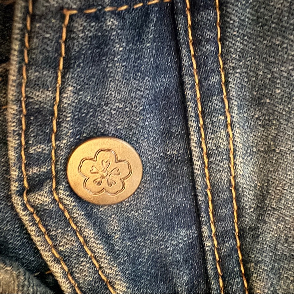 Disney Encanto Embroidered Denim Jacket with Colorful Mandala - Picture 6 of 6